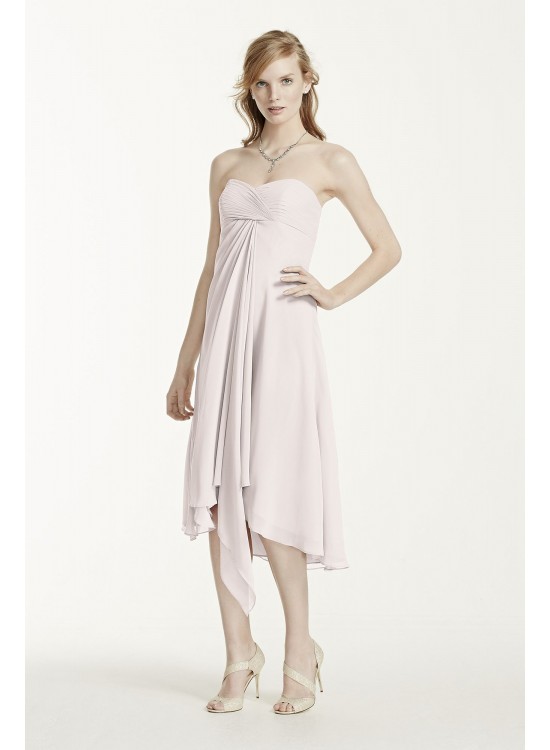 Strapless Chiffon Short Dress  F12284