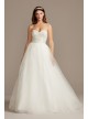 Strapless Crystal Floral Bodice Wedding Dress  Collection WG3996