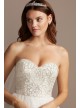 Strapless Crystal Floral Bodice Wedding Dress  Collection WG3996