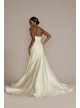 Strapless Drop Waist Lace Petite Wedding Dress Oleg Cassini 7CWG934