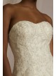 Strapless Drop Waist Lace Petite Wedding Dress Oleg Cassini 7CWG934