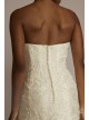 Strapless Drop Waist Lace Petite Wedding Dress Oleg Cassini 7CWG934