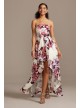 Strapless Floral High-Low Ball Gown Speechless X36892R44