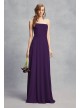 Strapless Georgette Sheath Bridesmaid Dress  VW360451