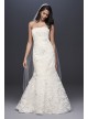 Strapless Lace Mermaid Dress with 3D Flowers  Collection OP1344