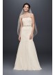 Strapless Lace Trumpet with Tulle Skirt Galina KP3765