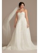 Strapless Pearl Applique Ball Gown Wedding Dress  CWG892