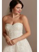 Strapless Pearl Applique Ball Gown Wedding Dress  CWG892