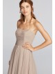 Strapless Pleated Bodice Dress  F18028