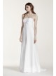 Strapless Satin Gown with Pleated Bodice  Collection OP1223