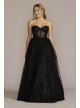 Strapless Sparkle Illusion Corset Ball Gown Jules and Cleo WBM2793