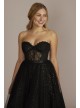 Strapless Sparkle Illusion Corset Ball Gown Jules and Cleo WBM2793