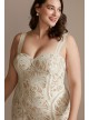 Strapless Stretch Lace Plus Size Wedding Dress DB Studio 9WG4022