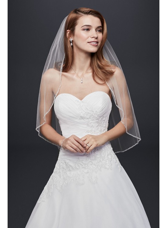 Strapless Tulle Wedding Dress with Lace Applique  Collection WG3740