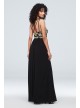 Strappy One-Shoulder Jersey Lace Sheath Dress Morgan and Co 21834