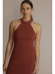 Stretch Crepe Halter Sheath Dress with Side Slit DB Studio D21NY22404