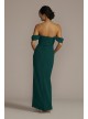 Stretch Crepe Off-the-Shoulder Bridesmaid Dress Galina Signature GS290059