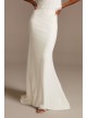 Stretch Crepe Sweep Train Wedding Separates Skirt DB Studio DS150829