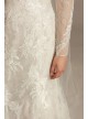 Stretch Illusion Beaded Floral Wedding Dress  CWG844