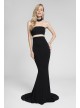 Stretch-Jersey Illusion Racerback Trumpet Dress Terani Couture 1712P2518