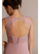 Stretch Lace Chiffon Sleeveless Bridesmaid Dress David&#039;s Bridal F20465