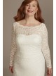 Stretch Lace Long Sleeve Plus Sheath Wedding Dress DB Studio 9SDWG0976