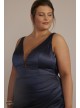 Stretch Satin Cowl Back Bridesmaid Dress Galina Signature GS290094