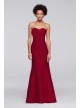 Structured Mikado Strapless Long Bridesmaid Dress  F19279