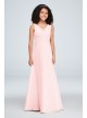 Surplice Tank Long Chiffon Junior Bridesmaid Dress  JB9884