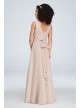 Surplice Tank Long Chiffon Junior Bridesmaid Dress  JB9884