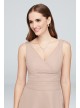 Surplice Tank Short Chiffon Bridesmaid Dress  F19964