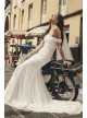 Swag Sleeve Layered Lace Trumpet Wedding Dress Melissa Sweet MS251196