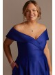 Sweetheart Off-the-Shoulder Satin Ball Gown  WBM2413W