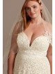 Sweetheart Plunge Lace Plus Size Wedding Dress  Collection 9WG3993