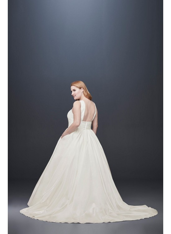 Taffeta Plus Size Ball Gown Wedding Dress  Collection 9OP1279