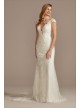 Tall Sheath Wedding Dress with Beaded Swag Back  4XLSWG884