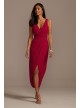 Tank Draped Chiffon Tulip Hem Bridesmaid Dress  F20217