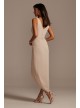 Tank Draped Chiffon Tulip Hem Bridesmaid Dress  F20217