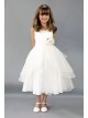 Tank Flower Girl Dress with Floral Applique Detail FG-104