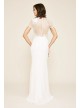 Tanya Rose Lace Crepe Short Sleeve Wedding Dress Tadashi Shoji BAG18038LDB