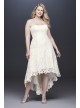 Tea-Length High-Low Lace Plus Size Wedding Dress Galina 4XL9WG3925