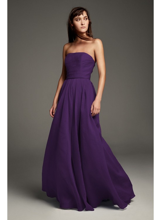 Textured Organza A-Line Bridesmaid Dress  VW360441