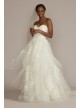 Tiered Floral Ball Gown Wedding Dress Oleg Cassini CWG936