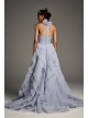 Tiered Organza T-Back Ball Gown Wedding Dress  VW351441