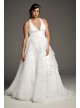 Tiered Organza T-Back Plus Size Wedding Dress  8VW351441