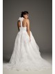 Tiered Organza T-Back Plus Size Wedding Dress  8VW351441