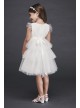 Tiered Sparkle Tulle and Lace Flower Girl Dress  CR1395