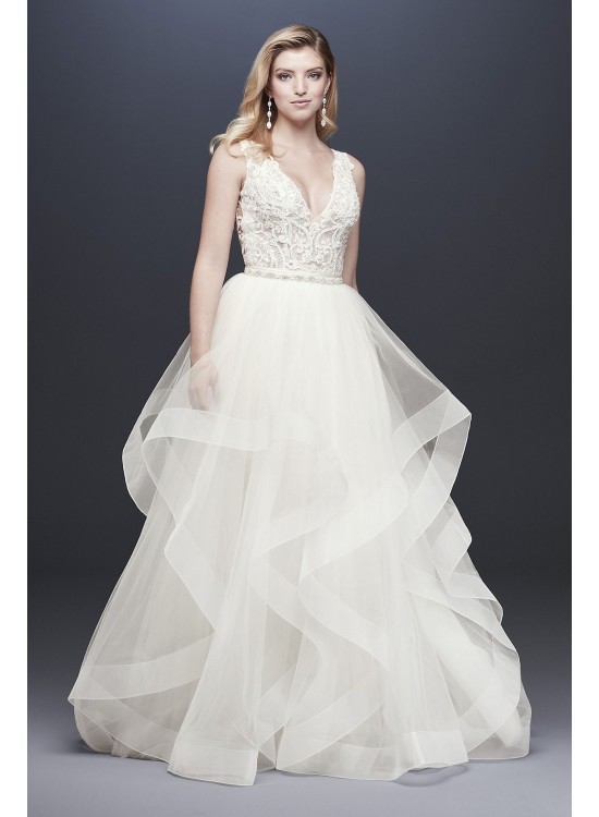 Tiered Tulle Ball Gown Wedding Skirt  Collection WG3946