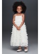 Tiered Tulle Ruffle Skirt Flower Girl Dress  CR1401