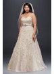 Tulle A-Line Plus Size Wedding Dress with Lace  Collection 9V3587